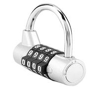 Cadenas à combinaison de code à 4 chiffres, verrouillage par mot de passe de sécurité for salle de sport, école, casier d'employé, valise de voyage, cadenas à combinaison