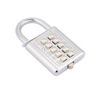 Cadenas à Combinaison de Mot de Passe à 5 Chiffres en Alliage de Zinc, pour école, Gymnase, Clôture, Placard, Serrure à Corps en Métal avec Anse Polie, Serrure sans clé (10 clés