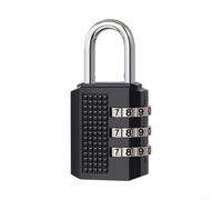 Cadenas à combinaison en alliage de zinc à 4 chiffres en acier trempé antirouille étanche pour valises, salle de sport, armoires scolaires, boîtes à outils, portails et portes à mécanisme