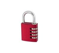 ABUS Cadenas à Combinaison en aluminium 145/30 Rouge