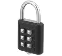Cadenas à Combinaison Noir 6 Chiffres en Alliage de Zinc | Verrouillage à Code Réinitialisable, Anti-vol, Facile à Transporter Ranger, pour Voyage et Valise Couleur Aléatoire