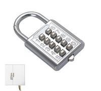 Cadenas à combinaison pour casier à code - Petit cadenas à chiffres 8/10 chiffres - Serrure de sécurité à combinaison pour maison, bureau, salle de ortoir d'étudiant