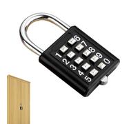 Cadenas à combinaison pour casier | Petit cadenas à combinaison 8/10 chiffres | Cadenas de sécurité à combinaison pratique, cadenas à code numérique d'extérieur