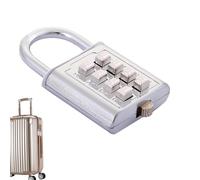 Cadenas à combinaison pour casier scolaire,Verrou de sécurité à combinaison par bouton 8/10 chiffres,Cadenas à code pour boîte à outils, casier de sport - Petit cadenas pour clôture