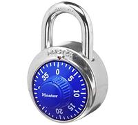 Cadenas à combinaison pour casiers de gym - Cadenas à combinaison Master Lock Locker - Bleu - Le cadenas à combinaison idéal pour la sécurité des casiers d'école/de salle de sport