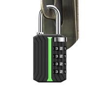 Cadenas à combinaison pour placard, antirouille et étanche, sans clé, étanche pour l'extérieur, pour une utilisation dans le garage, portail, randonnée, déménagement, bureau, extérieur