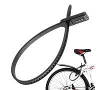 Cadenas à combinaison pour vélo : en U avec câble antivol réglable, code réinitialisable à 3 chiffres avec câble en acier flexible Cadenas universel pour vélo avec cab le pour scooters,