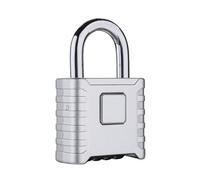 Cadenas à combinaison robuste à 4 codes pour extérieur - Résistant aux intempéries - Cadenas d'extérieur pour clôture, portail, abri de jardin, garage - Serrure à combinaison robuste pour extérieur -