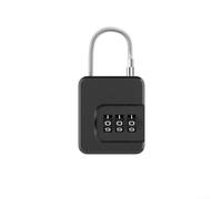 Cadenas à combinaison robuste pour sac à dos, valise, armoire, casier avec code à trois chiffres, ajustement sécurisé pour diverses applications de rangement et de voyage (noir)
