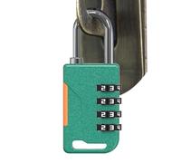 Cadenas à combinaison - Serrure de sécurité robuste à 4 chiffres, protection étanche en de zinc avec 10 000 codes, résistant aux intempéries, verrou sans clé pour maison, école, salle de sport