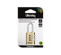 WONDAY Cadenas à Combinaison, en Laiton, 20 mm Noir