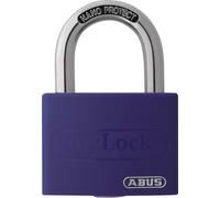Cadenas à cylindre T65AL/40 lilas brillant, corps de serrure L.43mm alu.brillant