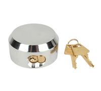 Cadenas à éclisse cachée, cadenas à disque de haute sécurité avec 2 clés, cadenas pour portes de remorque résistant aux effractions et aux forages, pour entrepôts, conteneurs, cami