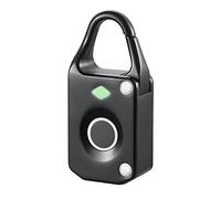 Cadenas à Empreinte Digitale Intelligent Créditeur d'empreintes digitales mini serrure d'empreinte digitale intelligente for le bureau de vélo gym pour La Sécurité(Schwarz)