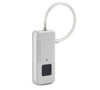 Cadenas à Empreinte Digitale Intelligent Porte portable Armoire sans clé pour La Sécurité(Silver)