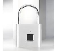 Cadenas à empreinte digitale intelligent USB rechargeable LED avec alarme batterie faible chargement rapide pour casier de gymnase sécurisé sans rgent)