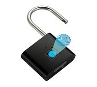 Cadenas à empreinte digitale | Serrure intelligente en de zinc avec empreinte digitale - Cadenas pour placard, école, bagages, entrepôt, extérieur, portail, porte, chambre