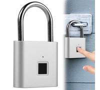 Cadenas à empreintes digitales, Serrure étanche, avec empreintes digitales, chargement USB, pour salle de sport, bagages
