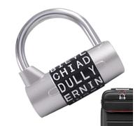 Cadenas à Lettres | Cadenas de Sécurité pour Armoire,Système de Verrouillage pour Armoire, Cadenas Portable à Code pour Valises Portes et Chaînes