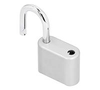 Cadenas à mot de passe épais anti-vol, serrure de porte sans clé pour bagages, sécurité domestique, serrure à combinaison entièrement mécanique avec code haute sécurité pour les vo (Argent)