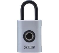 ABUS Touch 57/45 Serrure à empreinte digitale - Cadenas sans clé, résistant aux intempéries, - IP66 et IP68 - pour gymnase, bureau, maison, jardin etc., argent, 45mm
