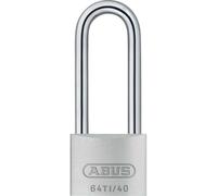 Cadenas ABUS 64TI/40 TITALIUM anse longue corps alliage brossé Argent
