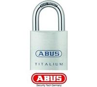ABUS Cadenas Titalium 80TI/40 - Cadenas pour cave à corps léger et massif en aluminium spécial - Niveau de sécurité 6 - Argenté