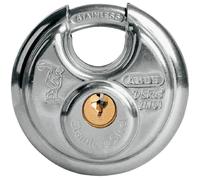 ABUS Cadenas Diskus 24/70 en acier inoxydable - avec protection circulaire de 360° - pour la sécurisation en cas de fortes intempéries - Niveau de sécurité ABUS 8