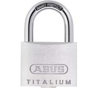 Cadenas ABUS Titalium 64TI/45 - Cadenas de cave avec corps de serrure en aluminium spécial - Niveau de sécurité ABUS 5