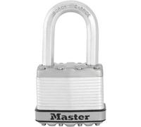 MASTER LOCK Cadenas Très Haute Sécurité [A cier Laminé] [Extérieur] [Anse M] M5EURDLF - Idéal pour les remises, les garages, les clôtures et les portails