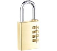 AGT – Cadenas à code – 4 chiffres – en laiton – 38 mm
