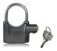 Cadenas Alarme de Sécurité - FISHTEC - 80 mm - A clé - Noir