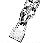 Cadenas avec 4 clés, la chaîne mesure 1 m de long, 6 mm, 8, 10 d'épaisseur et taille du verrou est 50 x 68 Il utilisé for les verrous sécurité(8mm)