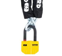 Cadenas Avec Alarme OXFORD Boss Alarme 14mm X 12 MM + Chaîne 1,5 M-Certificado