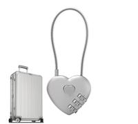Cadenas avec code - Cadenas à combinaison avec mot de passe - Mini cadenas en forme d'amour - Outil de protection de sécurité pour valises, cadenas pour sacs à dos et sacs d'école