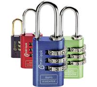 Cadenas avec serrure à combinaison Burg Wächter 2er Set Duo 88 20 F SB bleu, vert, rouge, noir 2 pc(s)