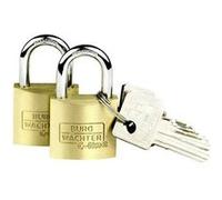 Cadenas avec serrure à clé Burg Wächter 2er Set Duo 222 30 SB laiton 2 pc(s)