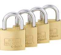 Cadenas avec serrure à clé Burg Wächter 4er Set Set Quadro 222 40 SB laiton 4 pc(s)
