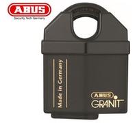 ABUS Cadenas Granit 37/60 – acier trempé, cylindre ABUS-Plus, sécurité 10, noir