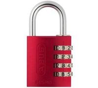ABUS Cadenas à combinaison 145/40 rouge - Cadenas pour valises, casiers et autres. - Cadenas en aluminium - code numérique réglable individuellement - niveau de sécurité ABUS 4