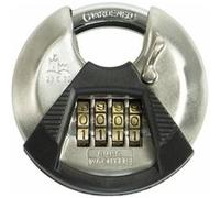Burg Wächter serrure à manille ronde, cadenas avec code numérique, épaisseur de la manille 10 mm, corps en acier inoxydable, protection contre le pincement, Circle 23 C 70, 39901
