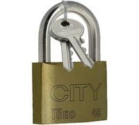 Cadenas CITY 30 2 clés hauteur 4mm - ISEO - 2032001 Noir G