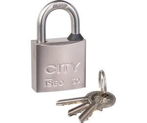 Cadenas city 30 nickele satineanse inox 3 cles varie