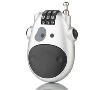 Cadenas Code Cadenas à bagages à câble télescopique, cadenas à usages multiples, verrouillage par mot de passe à 3 chiffres(Silver)