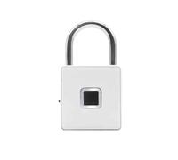 Cadenas code + empreinte biométrique digitale - Cadenas à empreinte digitale + code, corps alliage zinc, déverrouillage rapide, idéal voyage accessoires valise casier college cadena a code sport tsa