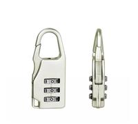 Cadenas Code Lot de 2 mini cadenas de voyage en alliage d'aluminium, cadenas à bagages réinitialisables, combinaison à 3 chiffres, code, mot de passe for valise(White)