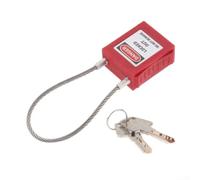Cadenas compact à 4 pièces avec anse longue et 8 clés, serrure de sécurité pour une protection quotidienne