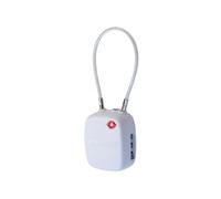 Cadenas à bagage Boompods à code certifié TSA avec balise connectée intégrée Blanc