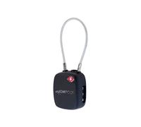 Boompods Cadenas Valise avec Fonction de Localisation - Cadenas Connectée avec Traceur Compatible avec Apple Find My App, Verrou Intelligent TSA pour Valise et Bagages, Batterie Rechargeable - Noir