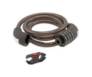 CADENAS CYCLOSPIRAL WAG DIGITAL 12 MM X 1000 MM NOIR COMBINAISON 4 CHIFFRES